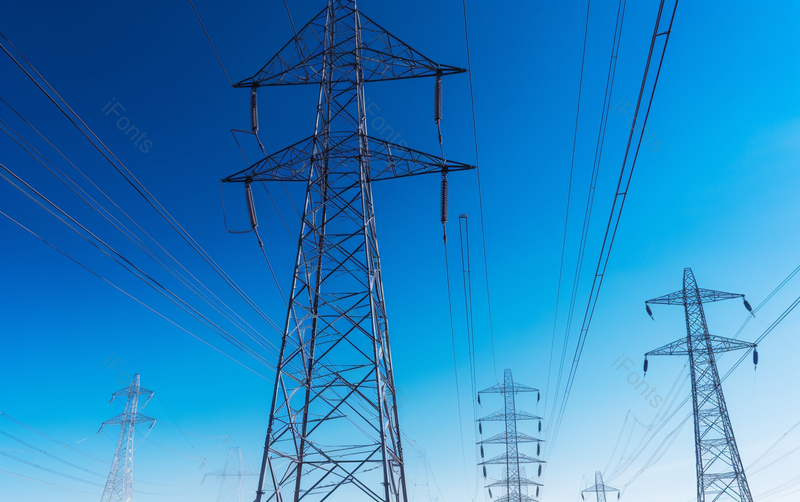 户外电缆电压线条电塔天空背景,高清,摄影图,摄影图片,图片大全,摄影图免费下载